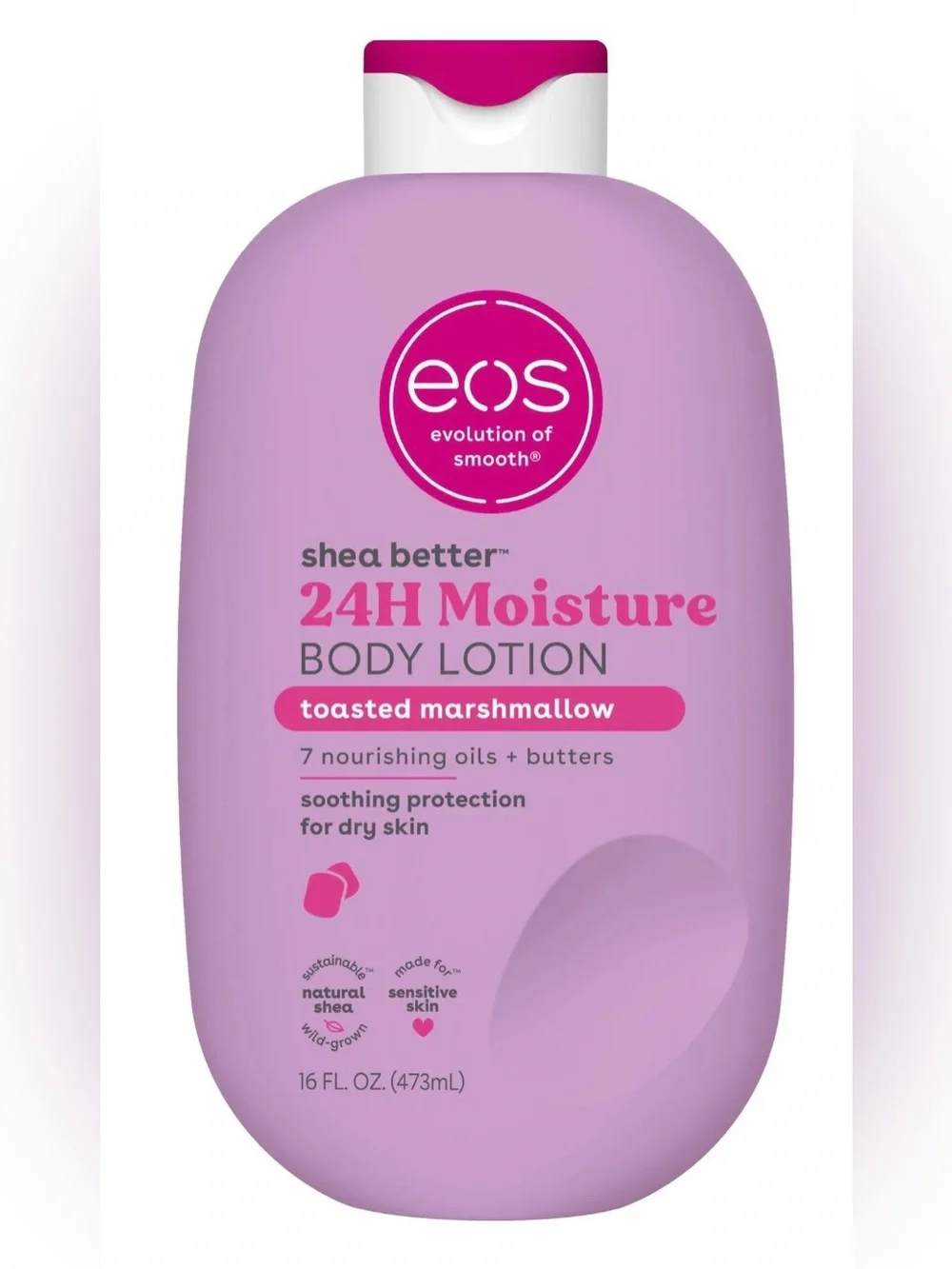 eos 24H Moisture Body Lotion in Toasted Marshmallow - Picture 1 of 1
